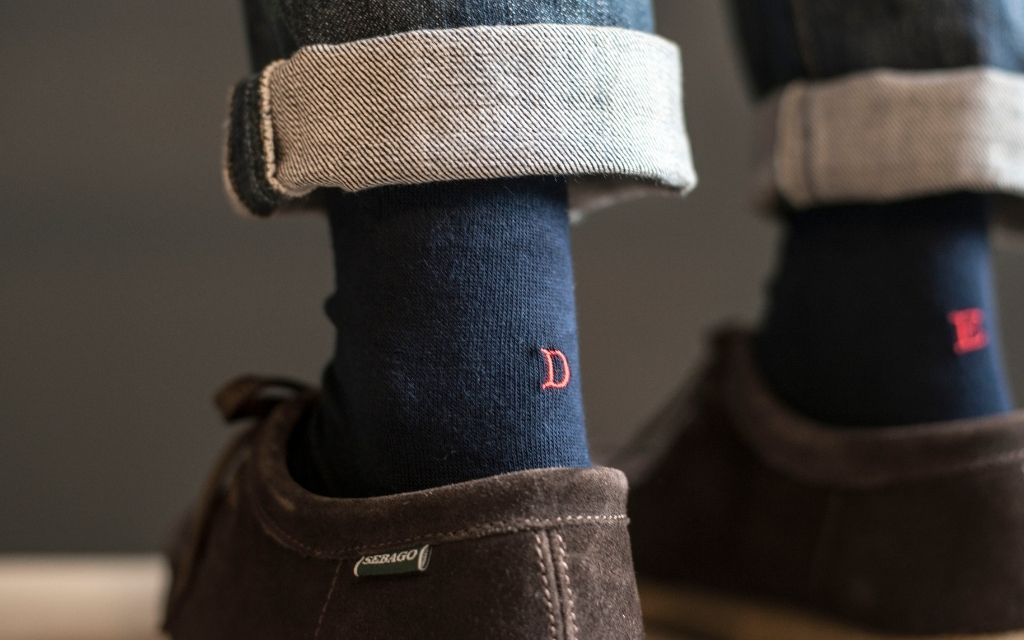 101 BLU ric.ROSSO Cotone - Ginocchio