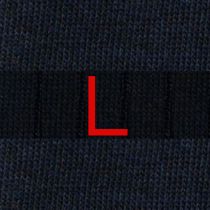 201 Riga (1,2) Cotone BLU NAVY - BLU MEL. ric.Rosso-Ginocchio