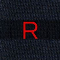 201 Riga (1,2) Cotone BLU NAVY - BLU MEL. ric.Rosso-Ginocchio