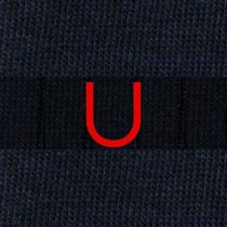 201 Riga (1,2) Cotone BLU NAVY - BLU MEL. ric.Rosso-Ginocchio