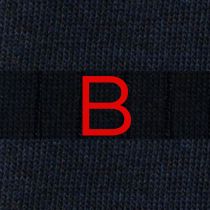 201 Riga (1,2) Cotone BLU NAVY - BLU MEL. ric.Rosso-Ginocchio