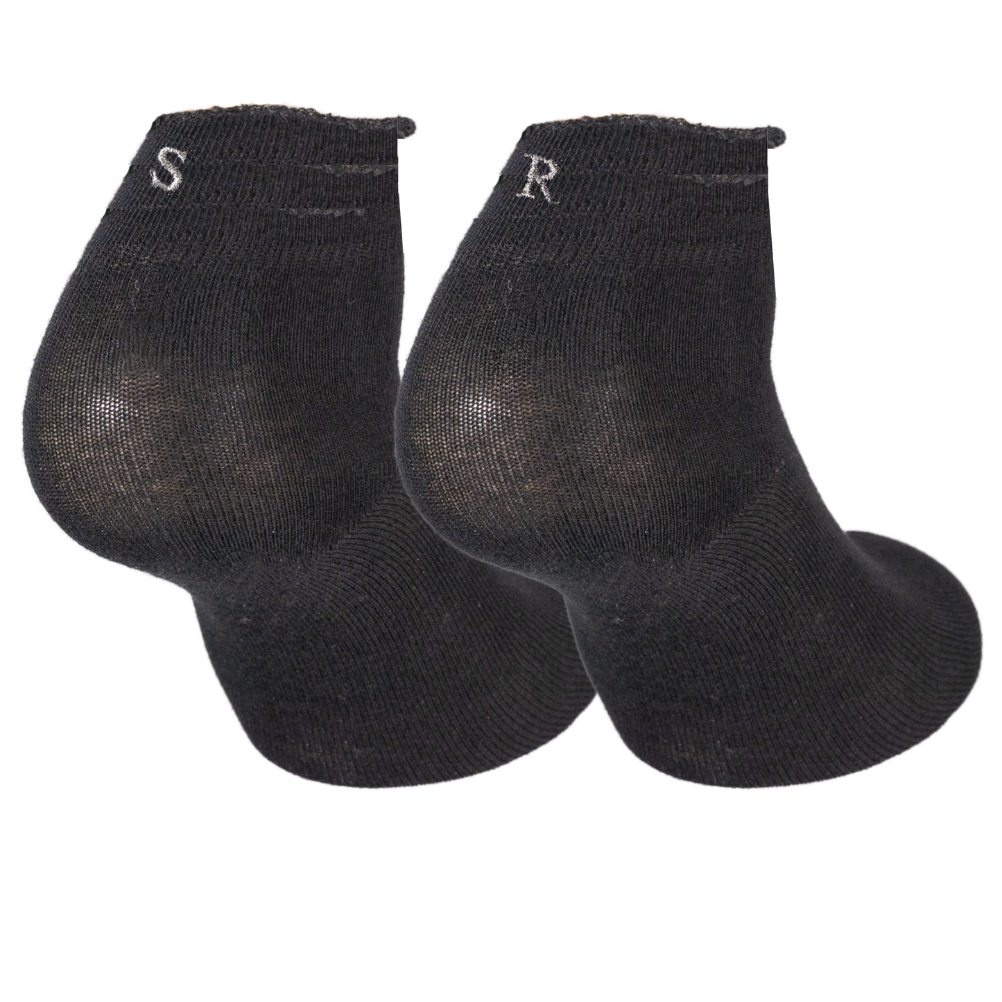 606 NERO ric.LUREX ARGENTO Cotone - Caviglia (BOX 60pz IVA incl.)