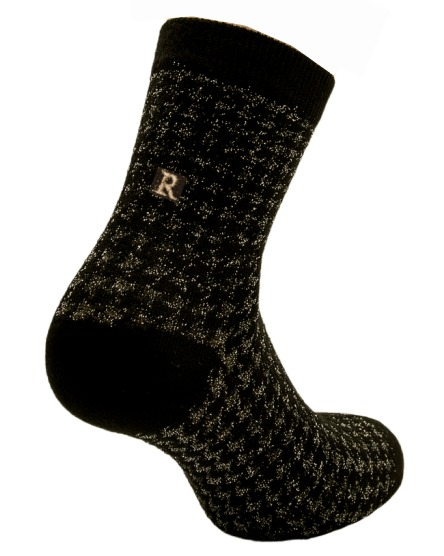 655 PIED DE POULE LUREX ric.ORO - Caviglia