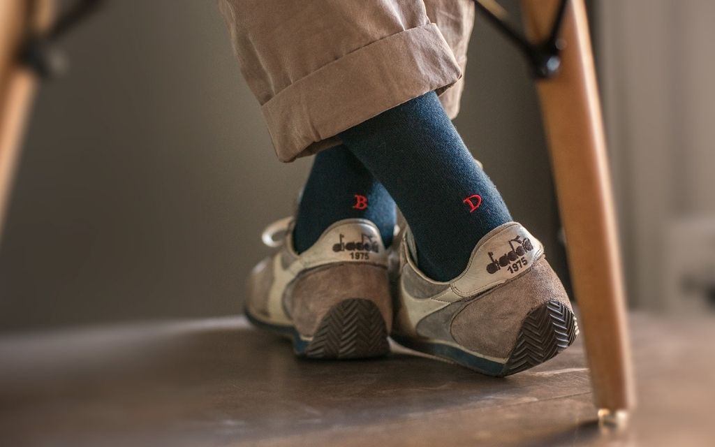 101 BLU ric.ROSSO Cotone - Ginocchio