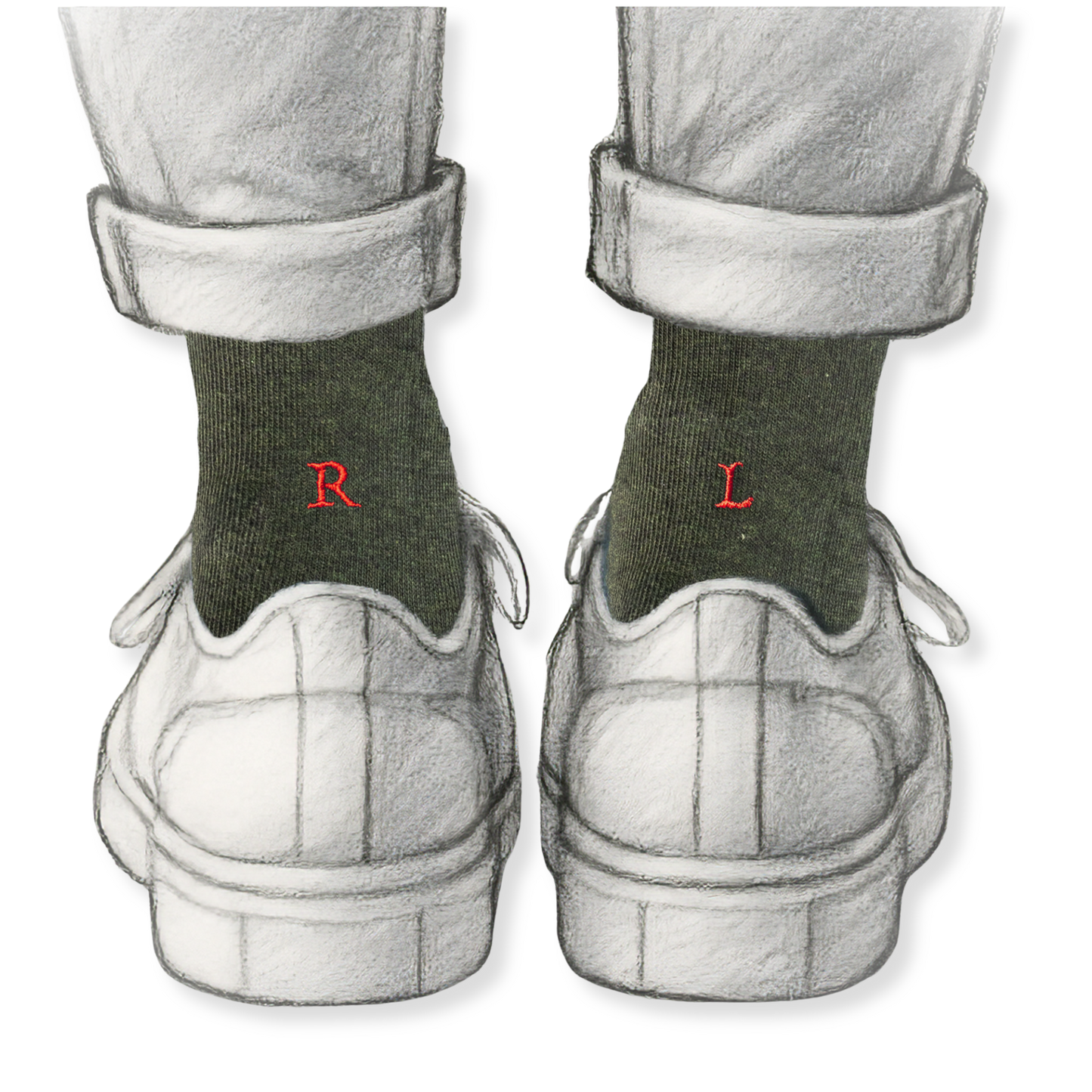 102 VERDE ric.ROSSO Cotone - Ginocchio