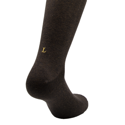 105 MARRONE ric.SENAPE Cotone - Ginocchio (BOX 60pz IVA incl.)