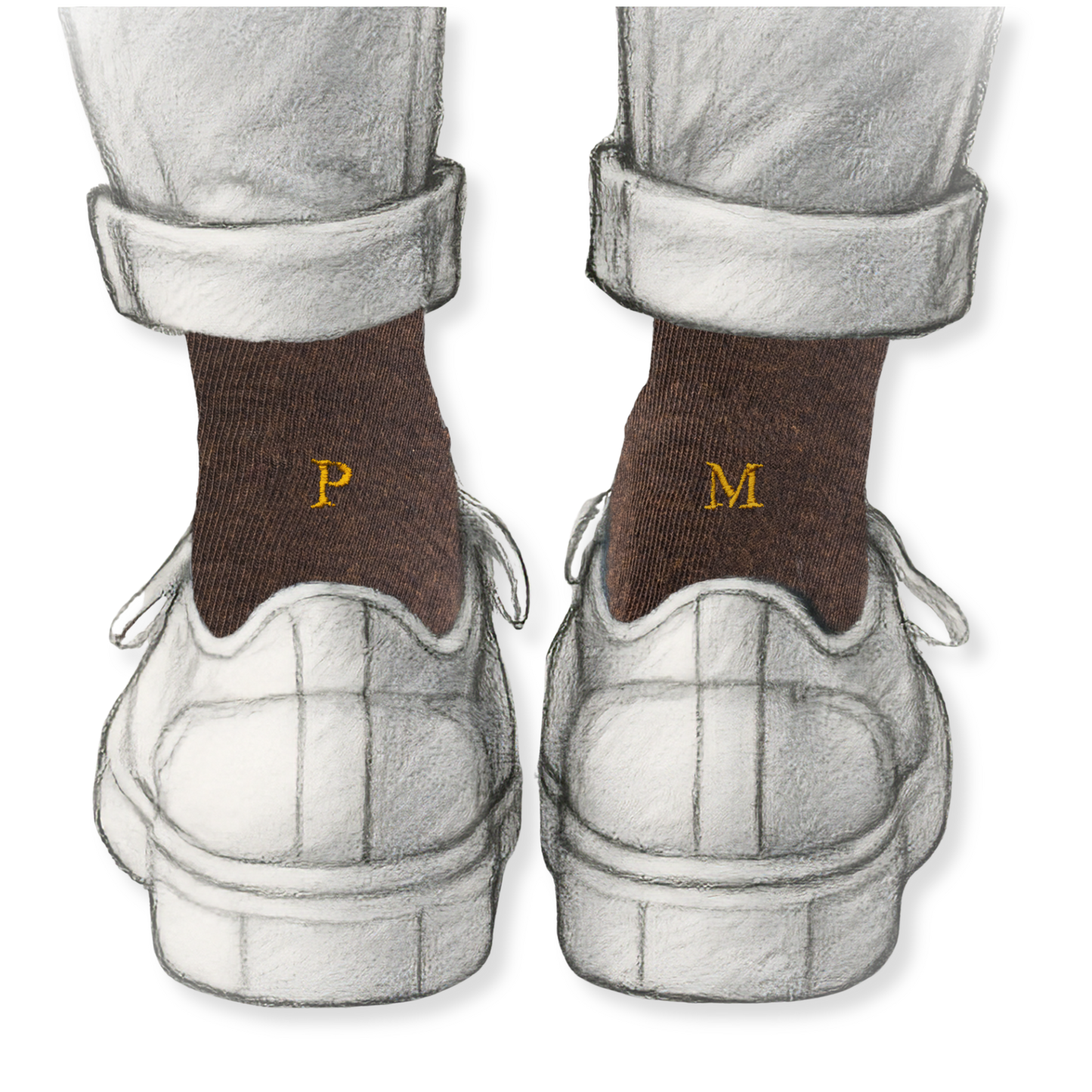 105 MARRONE ric.SENAPE Cotone - Ginocchio (BOX 60pz IVA incl.)