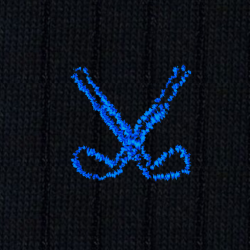 12 Mazze Golf Cotone Blu - Ginocchio