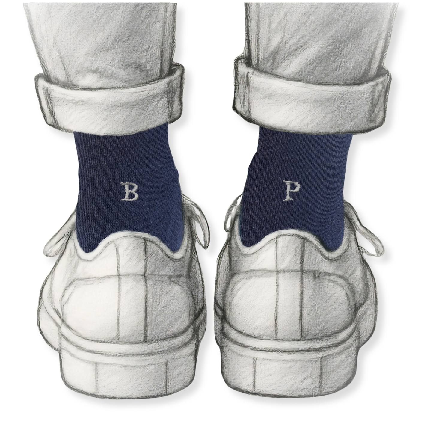 131 BLU ric.GRIGIO Cotone - Ginocchio