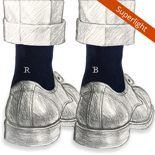 151 BLU ric.GRIGIO Filo Scozia - Ginocchio