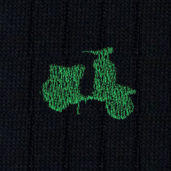 16 Scooter Vintage Cotone Blu - Ginocchio