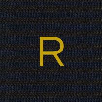 314 Riga(0,4) Cotone BLU MEL.-MARRONE ric.Senape-Ginocch.