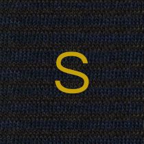314 Riga(0,4) Cotone BLU MEL.-MARRONE ric.Senape-Ginocch.
