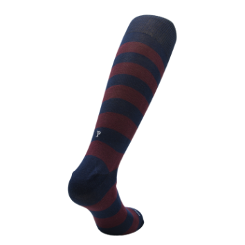 272 Riga(2,5) Cotone BLU NAVY-BORDO' ric.Grigio-Ginocchio (BOX 60pz IVA incl.)
