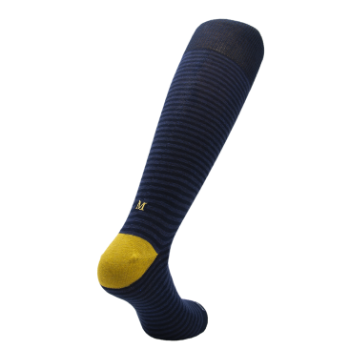 315 Riga(0,4) Cotone BLU NAVY -  BLU MEL.ric.Senape-Ginocch. (BOX 60pz IVA incl.)