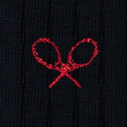 32 Racchette Cotone Blu - Ginocchio