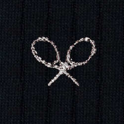 32 Racchette Cotone Blu - Ginocchio