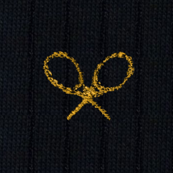 32 Racchette Cotone Blu - Ginocchio