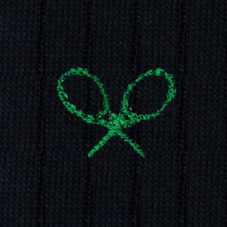 32 Racchette Cotone Blu - Ginocchio