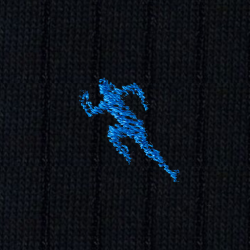 38 Runner Cotone Blu - Ginocchio