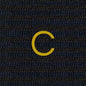 314 Riga(0,4) Cotone BLU MEL.-MARRONE ric.Senape-Ginocch.