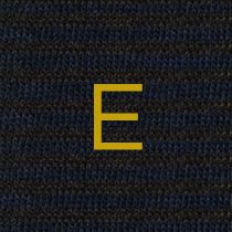 314 Riga(0,4) Cotone BLU MEL.-MARRONE ric.Senape-Ginocch.