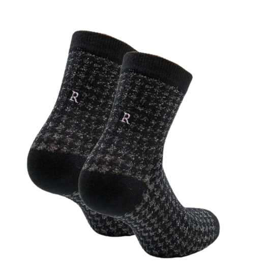 654 PIED DE POULE LUREX ric.GRIGIO - Caviglia