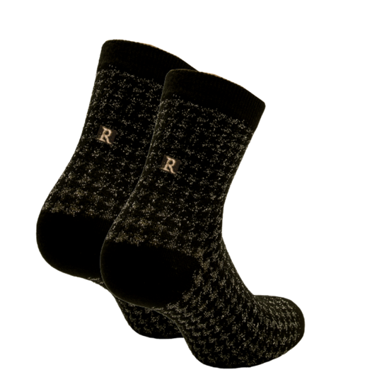 655 PIED DE POULE LUREX ric.ORO - Caviglia