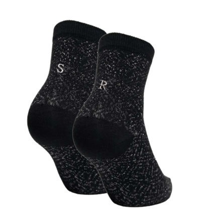 657 NERO ALLOVER LUREX ric.GRIGIO - Caviglia (IVA incl.)