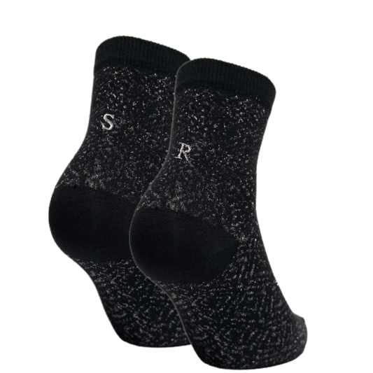 657 NERO ALLOVER LUREX ric.GRIGIO - Caviglia