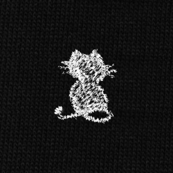 6 Gatto Cotone Nero - Polpaccio