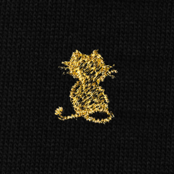 6 Gatto Cotone Nero - Polpaccio