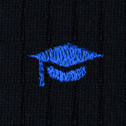 81 Laurea Cotone Blu - Ginocchio