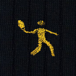 89 Giocatore Padel Cotone Blu - Ginocchio